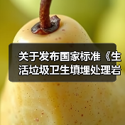 关于发布国家标准《生活垃圾卫生填埋处理岩土工程技术标准》的公告(图2) 关于发布国家标准《生活垃圾卫生填埋处理岩土工程技术标准》的公告(图2)