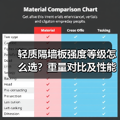 轻质隔墙板强度等级怎么选?重量对比及性能优势解析(图3) 轻质隔墙板强度等级怎么选?重量对比及性能优势解析(图3)