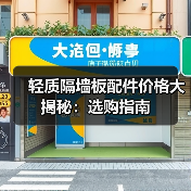 轻质隔墙板配件价格大揭秘:选购指南(图4) 轻质隔墙板配件价格大揭秘:选购指南(图4)