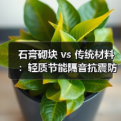 石膏砌块 vs 传统材料:轻质节能隔音抗震防火哪个更优?(图1) 石膏砌块 vs 传统材料:轻质节能隔音抗震防火哪个更优?(图1)