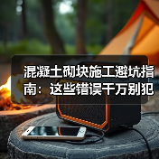 混凝土砌块施工避坑指南：这些错误千万别犯！（图1）