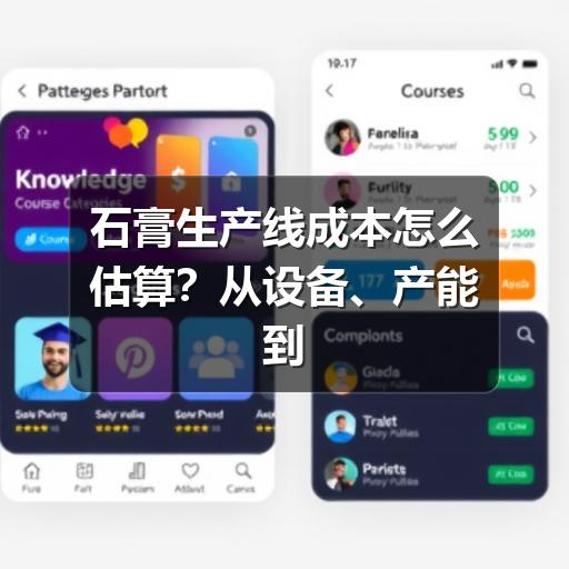 石膏生产线成本怎么估算？从设备、产能到运营费用的完整思路