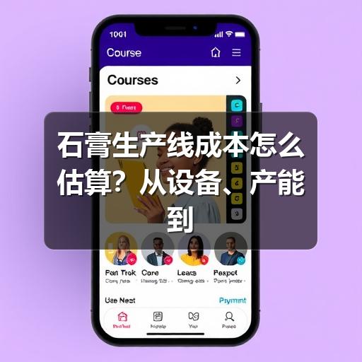 石膏生产线成本怎么估算？从设备、产能到运营费用的完整思路
